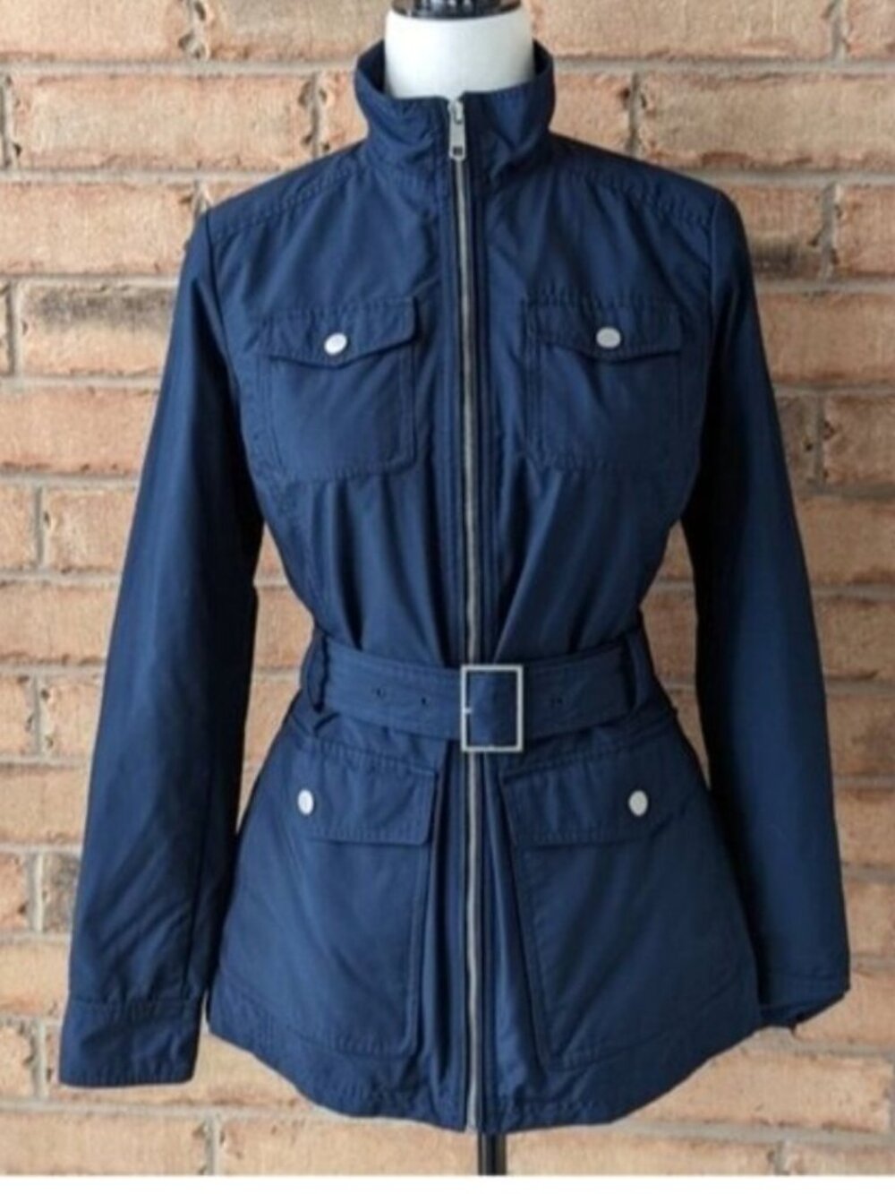 Tommy Hilfiger water resistant belted jacket